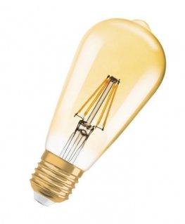 LEDVANCE Vintage 1906 LED spuldze Silti balta 2400 Kelvina grādos 6,5 W E27