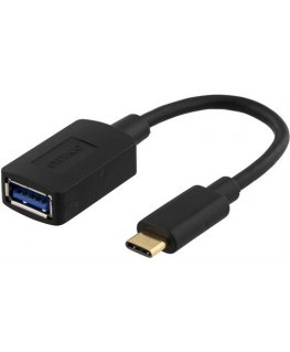 Deltaco USBC-1204 USB кабель 0,15 m USB A Черный