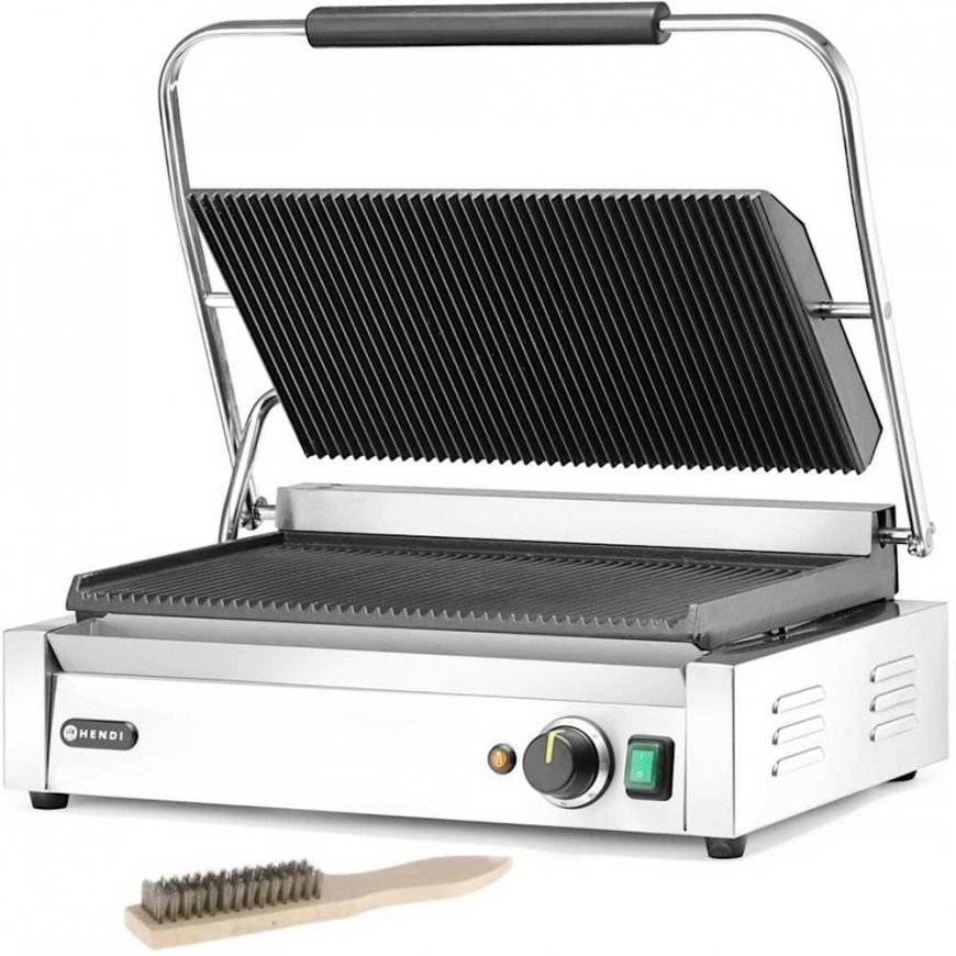 Grill electric contact XL Pianini 548 x 415 mm 2700 W - Hendi 263624