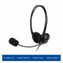 Ewent EW3563 наушники/гарнитура Проводная Оголовье Calls/Music Черный