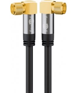 Wentronic 70567 koaksiaalkaabel 1 m F Must