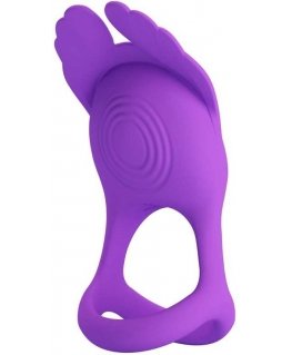 LYBAILE PRETTY LOVE - VIBRANT PENI RING 7 VIBRATIONS PURPLE SILICONE