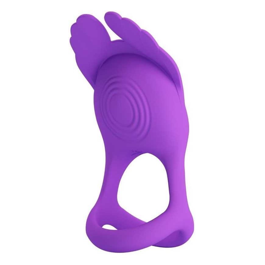 LYBAILE PRETTY LOVE - VIBRANT PENI RING 7 VIBRATIONS PURPLE SILICONE