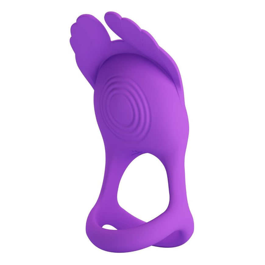 LYBAILE PRETTY LOVE - VIBRANT PENI RING 7 VIBRATIONS PURPLE SILICONE – 2