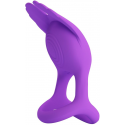 LYBAILE PRETTY LOVE - VIBRANT PENI RING 7 VIBRATIONS PURPLE SILICONE