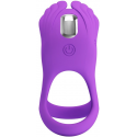 LYBAILE PRETTY LOVE - VIBRANT PENI RING 7 VIBRATIONS PURPLE SILICONE