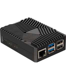 Joy-iT Aluminum housing for Raspberry Pi 5 - black