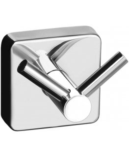 Double towel hook Kapitan QUATTRO 42 02, chrome