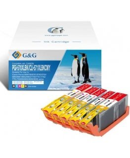 G&G kompatybilny ink / tusz su PGI-570XLBK/CLI-571BK/C/M/Y, NP-C-0570XLBK/571XLBKCMY, CMYK, 20,4ml + 10,8ml, ml