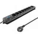 Qoltec 50113 сетевой фильтр Черный 8 розетка(и) 230 V 1,8 m Qoltec 50113 сетевой фильтр Черный 8 розетка(и) 230 V 1,8 m