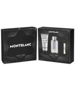 Mont Blanc Montblanc Explorer Platinum Eau De Perfume Spray, 100 ml Set 3 Pieces