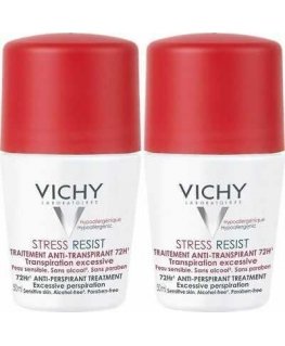 Vichy Antiperspirant Stress Resist 72H ( 2 pcs ) - Antiperspirant roll-on against excessive sweating
