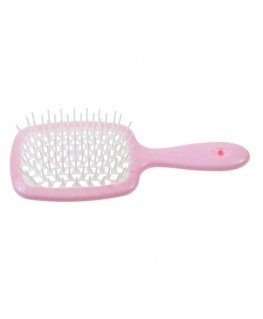 Janeke Superbrush hairbrush for detangling soft pink hair