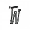 Telescopic height-adjustable folding cane RF-520 - Black Telescopic height-adjustable folding cane RF-520 - Black