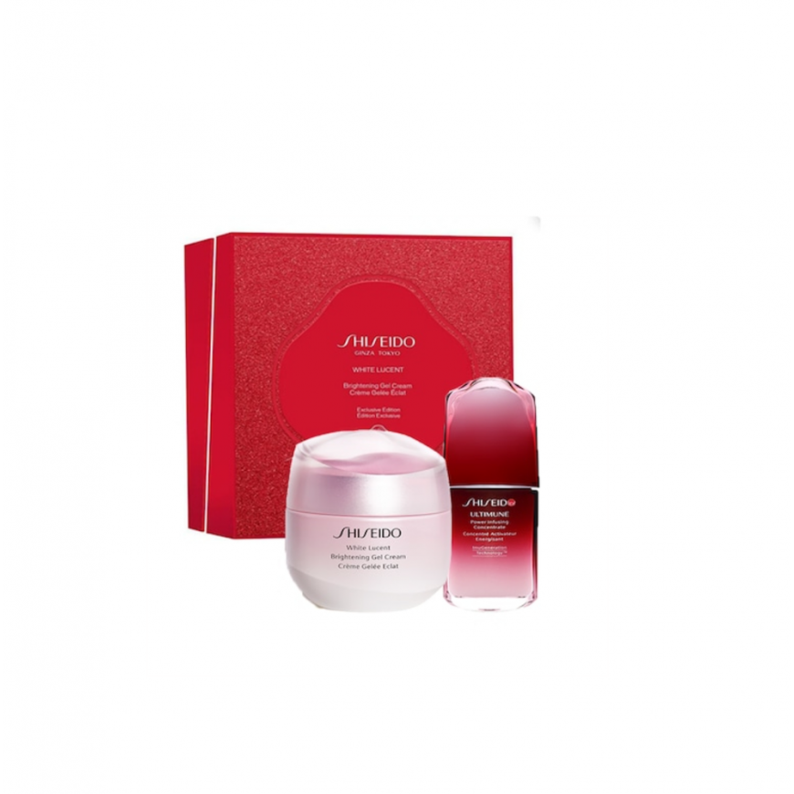 White Lucent Set Shiseido: White Lucent, Brightening, Day, Creamy, For Face, 15 ml + White Lucent, Illuminating, Serum, For Face – 2