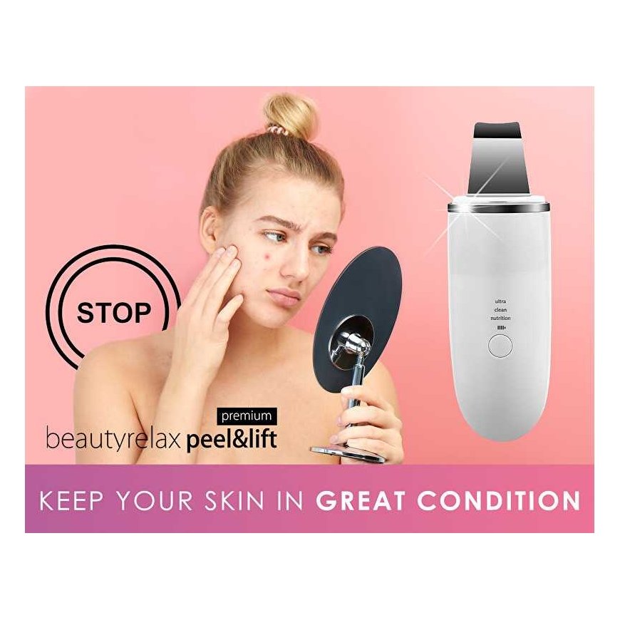 BeautyRelax Beauty Relax Peel&Lift Premium BR-1530 - Ultrasonic spatula white