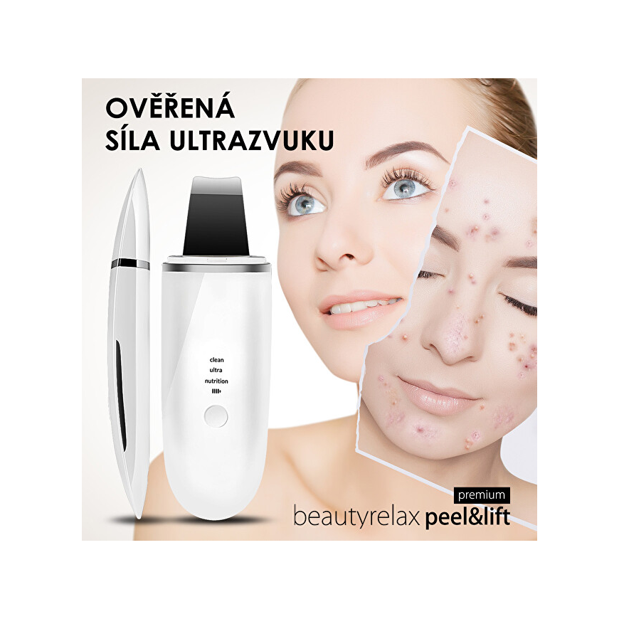 BeautyRelax Beauty Relax Peel&Lift Premium BR-1530 - Ultrasonic spatula baltas – 3