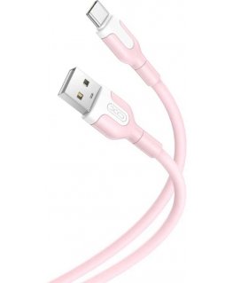XO cable NB212 USB - USB-C 1,0 m 2,1A pink