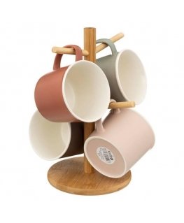 Sg_Secret_De SET OF CUPS WITH STAND 4PCS 380ML
