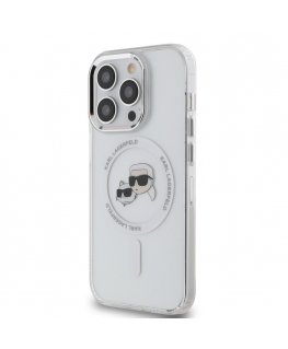 Karl Lagerfeld IML K&CH Heads Metal Frame MagSafe Case for iPhon