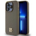 Case DKNY DKHMP14XPSHRPSW iPhone 14 Pro Max 6.7" brown/brown hardcase Leather Pattern Metal Logo MagSafe Case DKNY DKHMP14XPSHRPSW iPhone 14 Pro Max 6.7" brown/brown hardcase Leather Pattern Metal Logo MagSafe