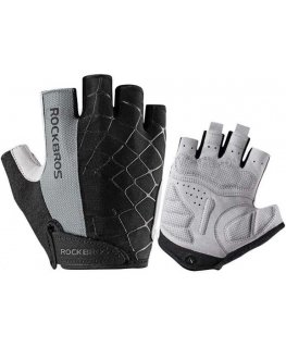 Rockbros S109GR cycling gloves, size M - gray color