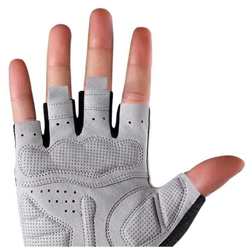 Rockbros S109GR cycling gloves, size M - gray color – 4