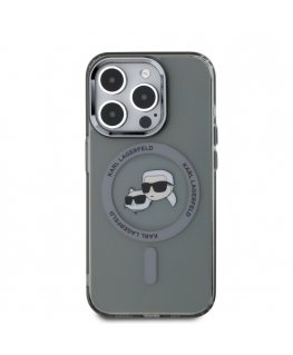 Karl Lagerfeld IML K&CH Heads Metal Frame MagSafe Case for iPhon