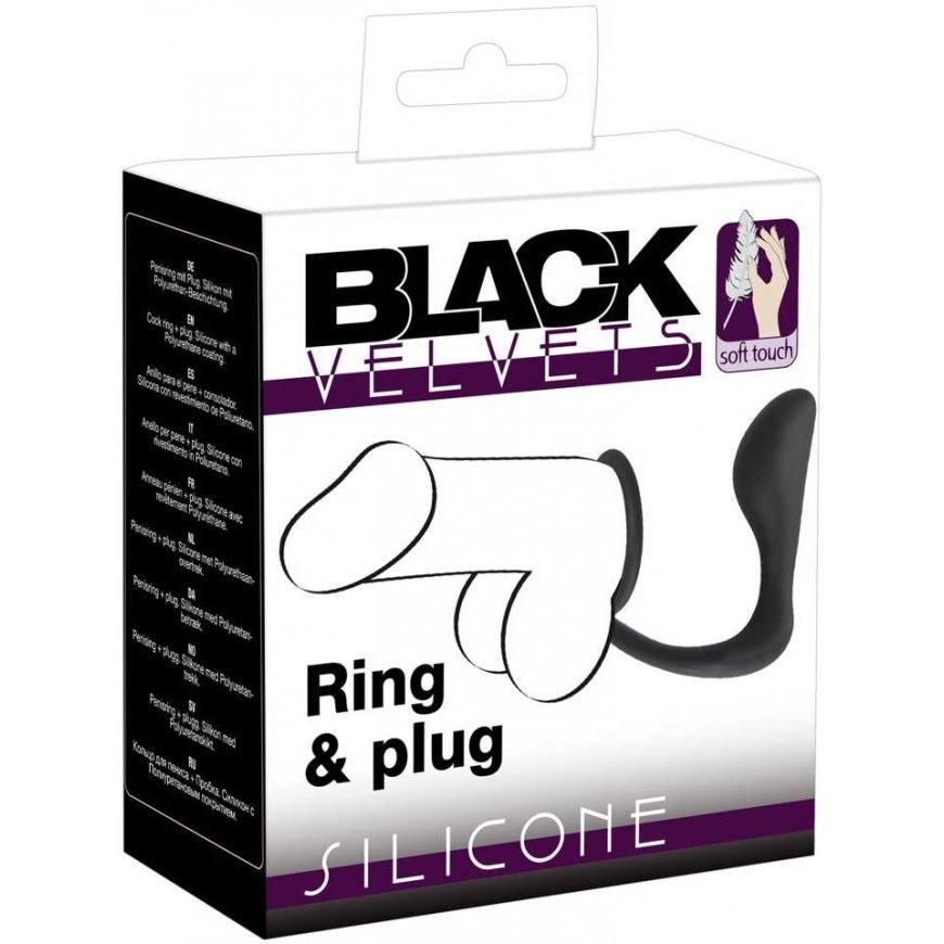 Orion Black Velvets Ring & Plug