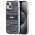 Dėklas DKNY DKHMP15SHRHSEK iPhone 15 / 14 / 13 6.1" juoda/juodas hardcase IML Mono & Stripe MagSafe