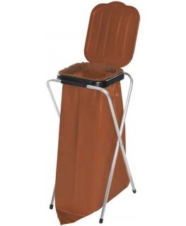 Gsg24 Stand holder for 120L bags for BIO garbage and waste sorting, BROWN