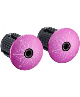 SUPACAZ Super Sticky Kush - Star Fade - Neon Rožinė + Rožinė Plugs vairo juosta su kištukais