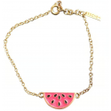 Escada, Summer Limited Edition - Sorbetto Rosso, Metal, Melon, Bracelet, 11939595, 17 cm, Gold, For Women Escada, Summer Limited Edition - Sorbetto Rosso, Metal, Melon, Bracelet, 11939595, 17 cm, Gold, For Women