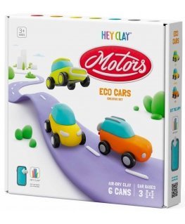 HEY CLAY Modeliuojantys molio ekologiški automobiliai su ratais