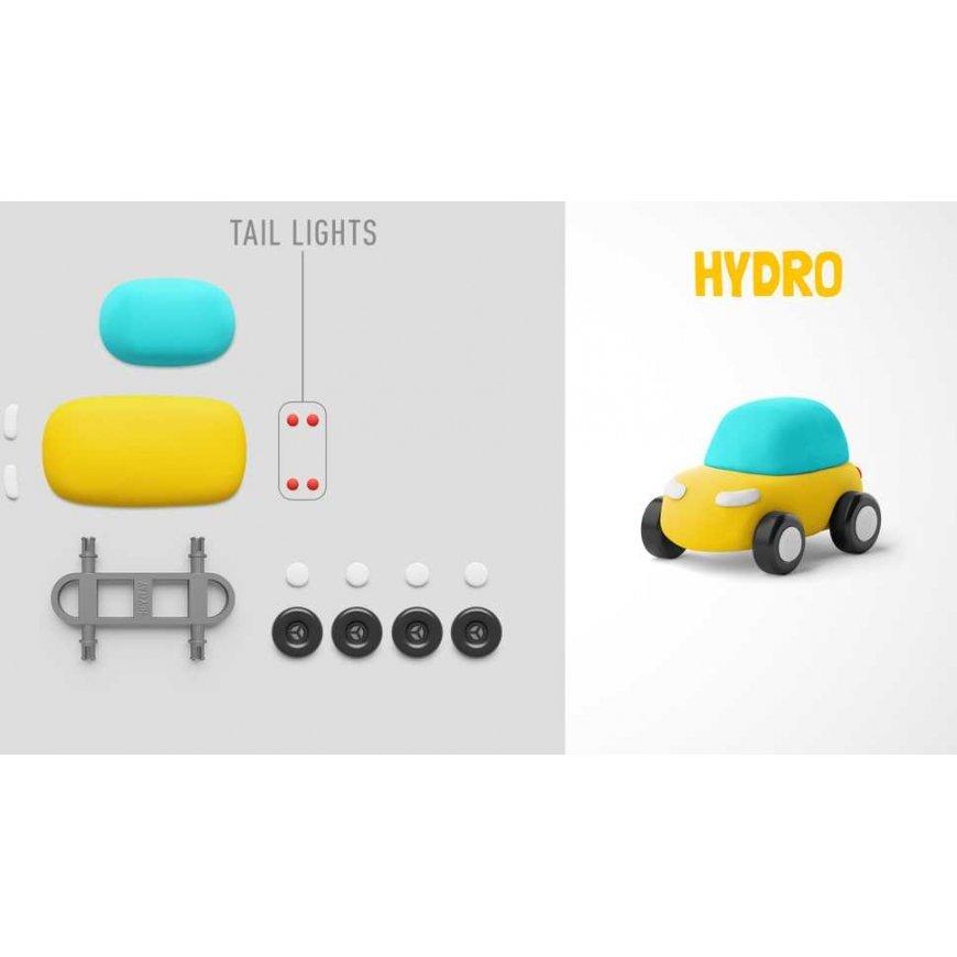 HEY CLAY Modeling clay eco-cars with wheels – 2