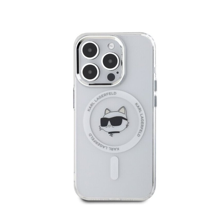 Karl Lagerfeld IML Choupette Head Metal Frame MagSafe Case for i