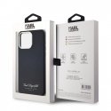 Karl Lagerfeld Grained PU Hotel RSG Case for iPhone 15 Pro Black