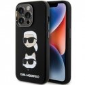 Karl Lagerfeld Grained PU Hotel RSG Case for iPhone 15 Pro Black