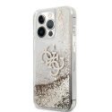 Guess TPU Big 4G Liquid Glitter Gold Case for iPhone 13 Pro Max Guess TPU Big 4G Liquid Glitter Gold Case for iPhone 13 Pro Max