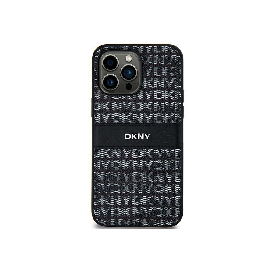 Case DKNY DKHCS24MPRTHSLK S24+ S926 black/black hardcase Leather Mono Stripe & Metal Logo – 2