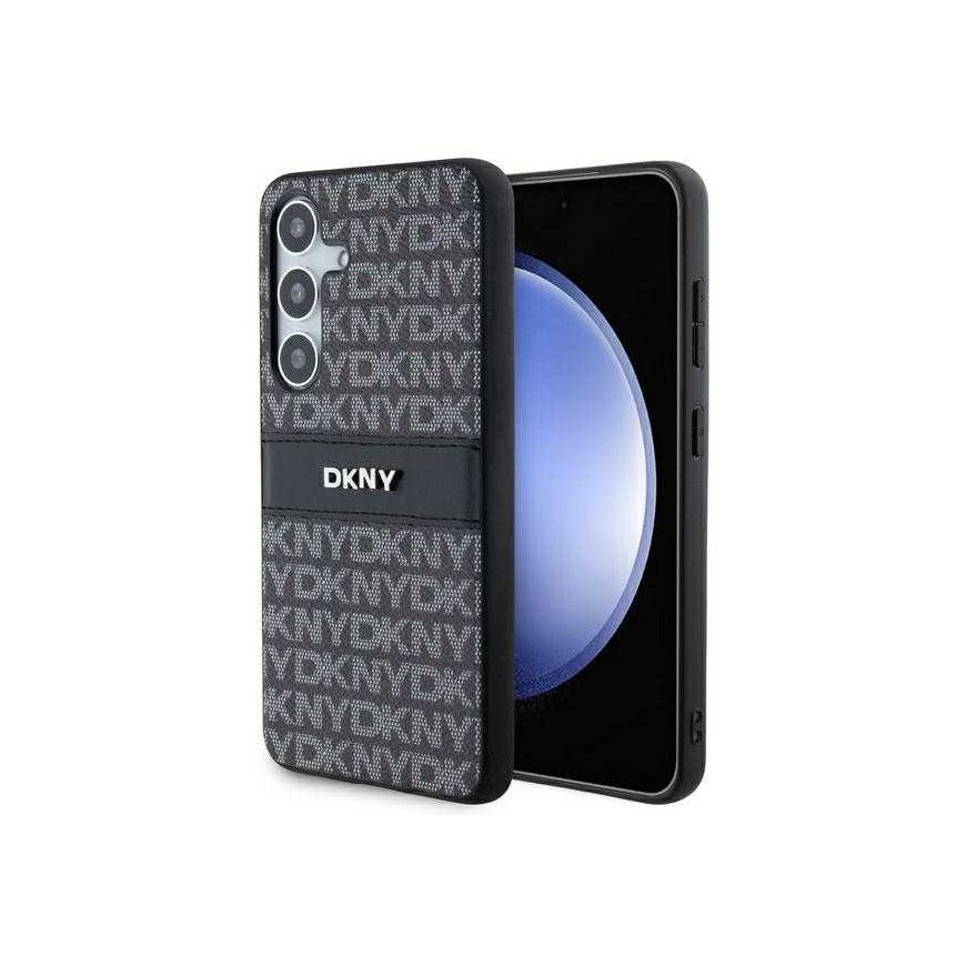 Case DKNY DKHCS24MPRTHSLK S24+ S926 black/black hardcase Leather Mono Stripe & Metal Logo – 3