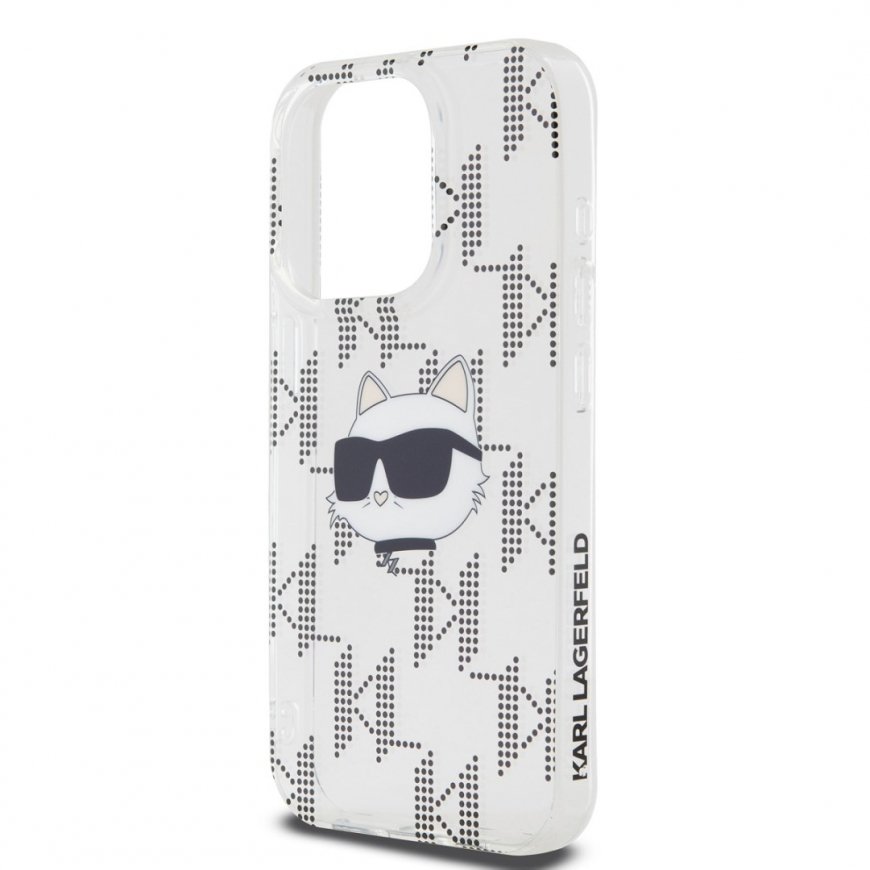 Karl Lagerfeld IML Electroplated Choupette Head Case for iPhone