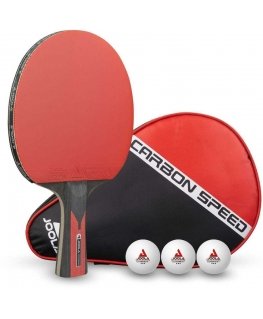 TABLE TENNIS RACKET 3 BALLS JOOLA CARBON SPEED COVER