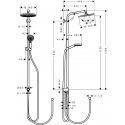 Hansgrohe Crometta S dušo sistema Chromas Hansgrohe Crometta S dušo sistema Chromas