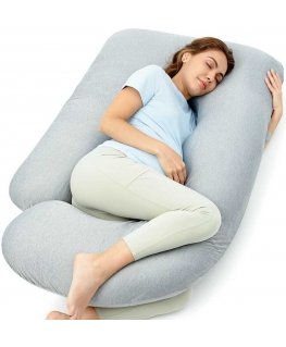 MOMCOZY MULTIFUNCTIONAL PREGNANCY PILLOW WITH COOLING FABRIC, U SHAPE