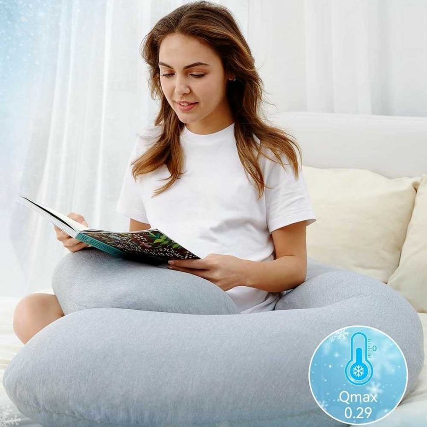 MOMCOZY MULTIFUNCTIONAL PREGNANCY PILLOW WITH COOLING FABRIC, U SHAPE – 2