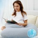 MOMCOZY MULTIFUNCTIONAL PREGNANCY PILLOW WITH COOLING FABRIC, U SHAPE MOMCOZY MULTIFUNCTIONAL PREGNANCY PILLOW WITH COOLING FABRIC, U SHAPE