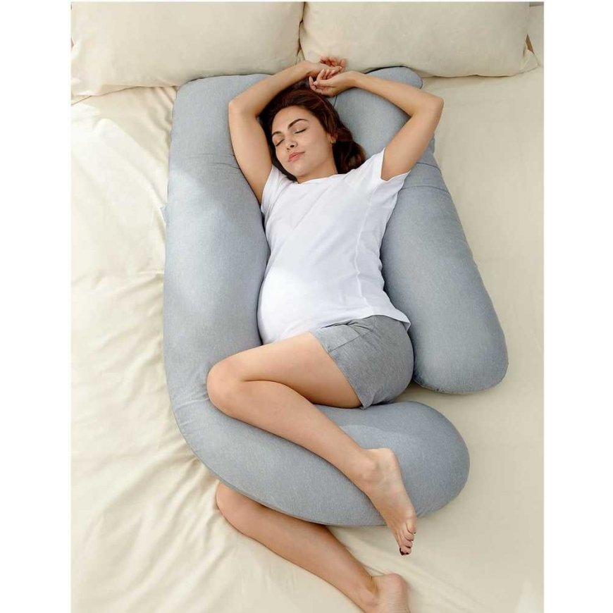 MOMCOZY MULTIFUNCTIONAL PREGNANCY PILLOW WITH COOLING FABRIC, U SHAPE – 5