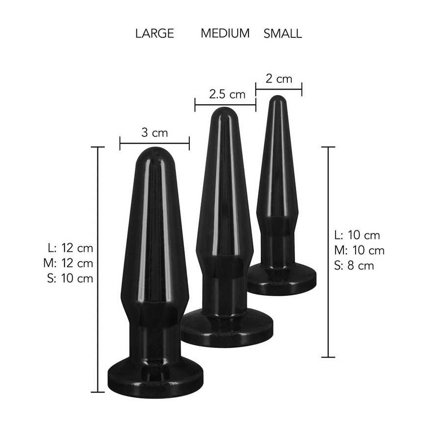 TOYJOY Set of 3 size anal plugs – 3