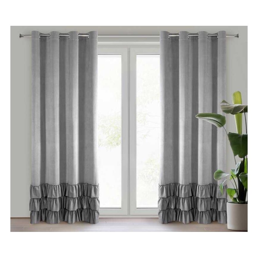 Euro curtains ZAS/MEGI/STAL 140X250 TRANSPARENT